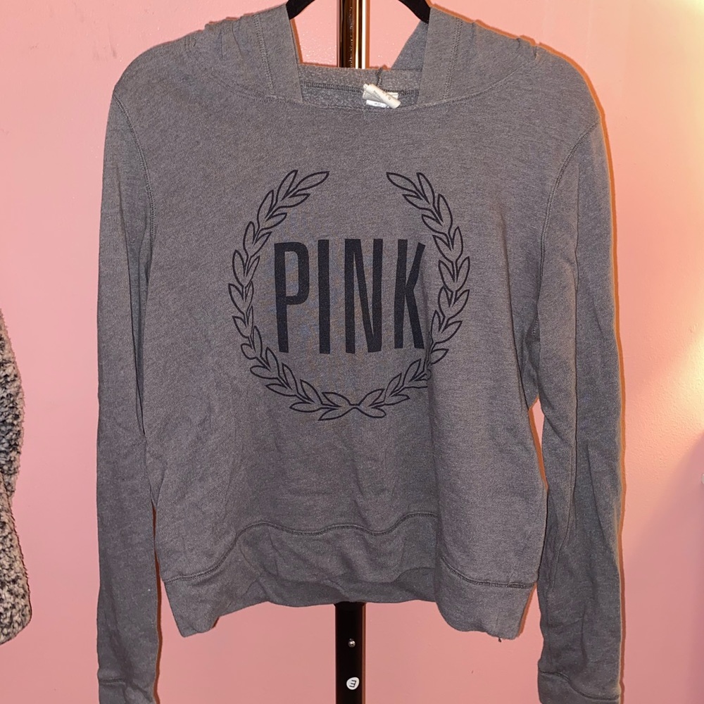 Grey Pink Brand Sweatshirt!